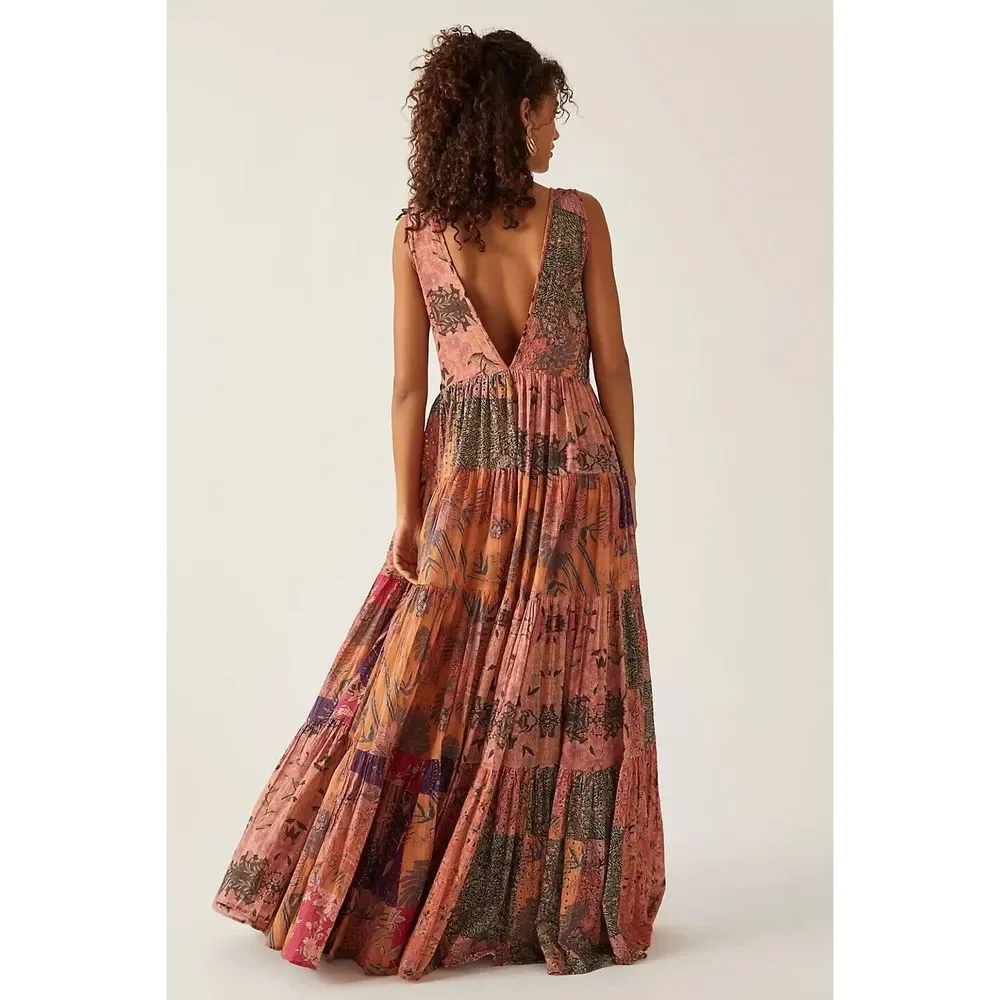 Anthropologie Mes Demoiselles Floral Eyelet Maxi Dress - Picture 3 of 8